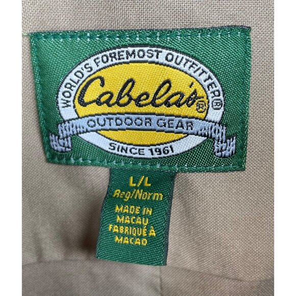 Georgia Tech Yellow Jackets GT Long Sleeve Large Cabela’s Hunting Button Shirt - Picture 5 of 5